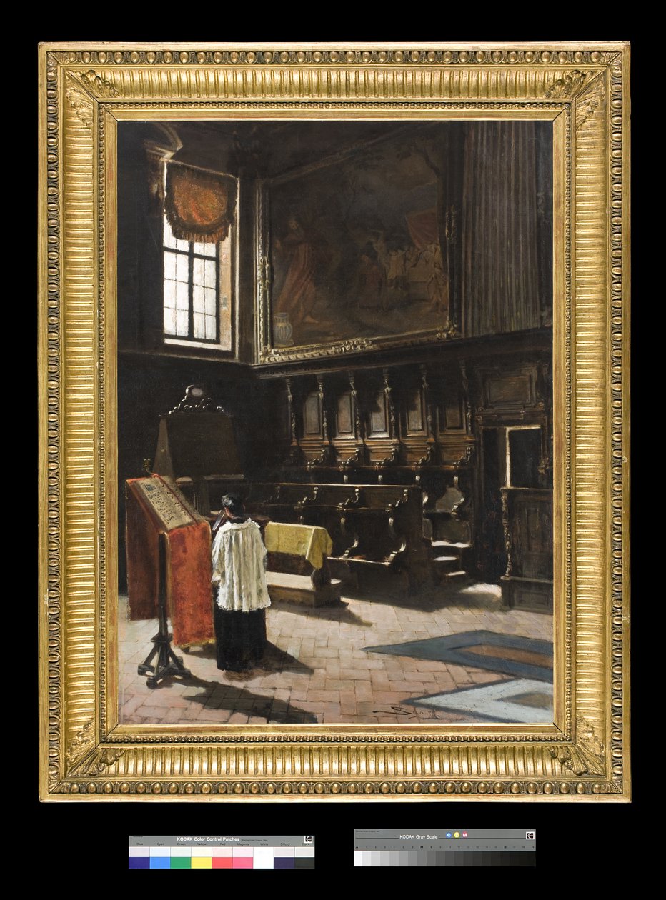 Kören för kyrkan Sant’Antonio i Milano, 1879 av Giovanni Segantini