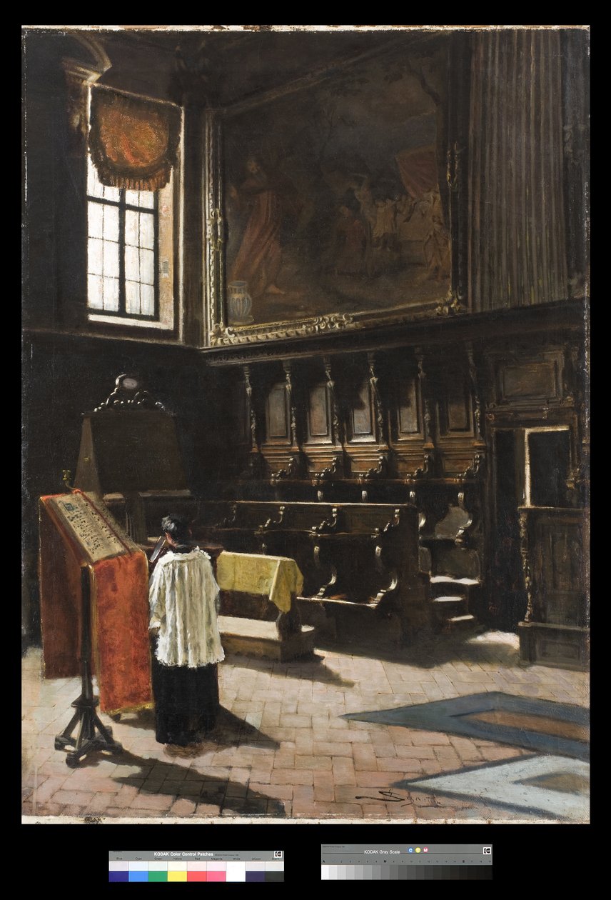 Kören för kyrkan Sant’Antonio i Milano, 1879 av Giovanni Segantini