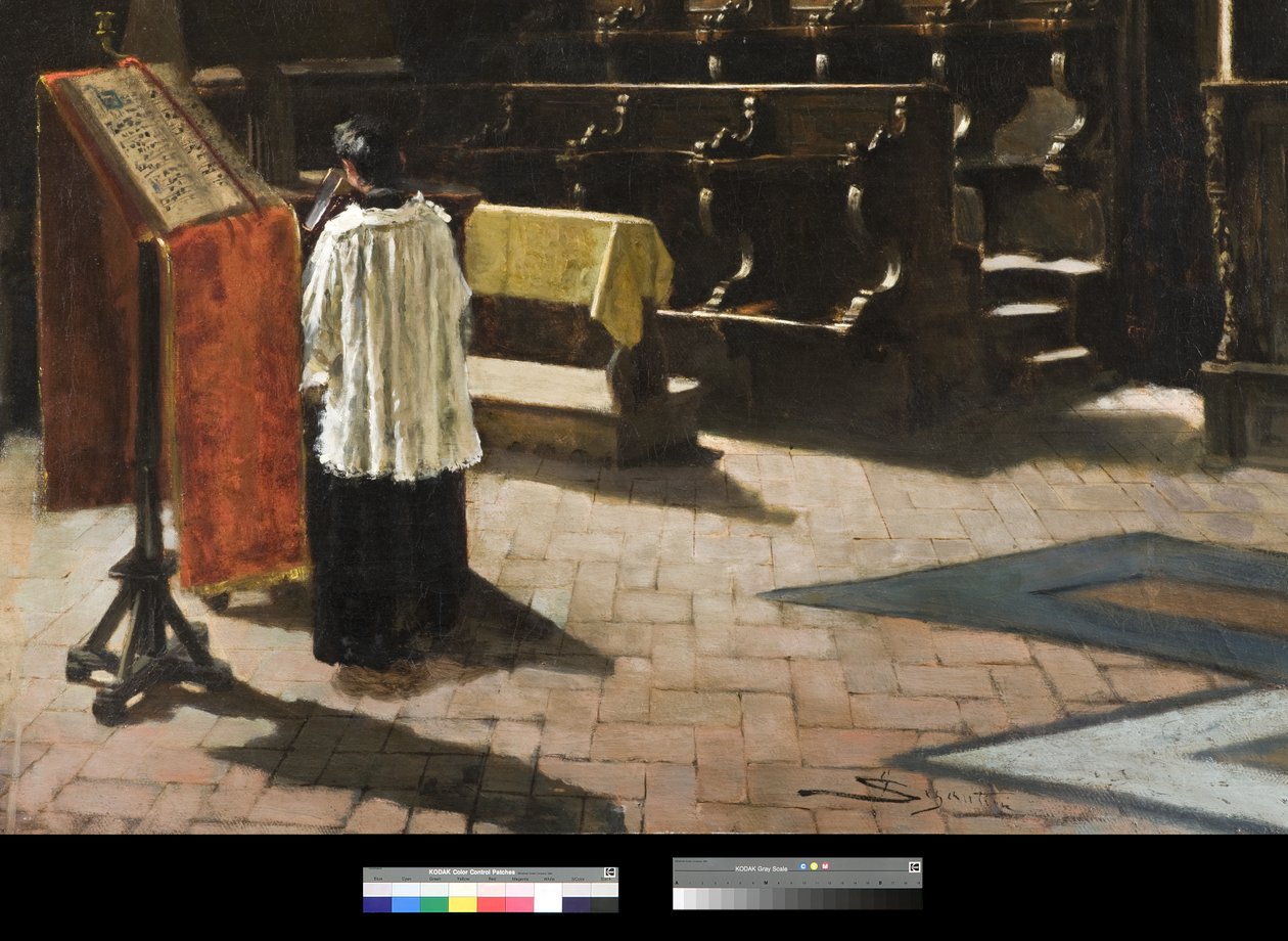 Kören för kyrkan Sant’Antonio i Milano, 1879 av Giovanni Segantini