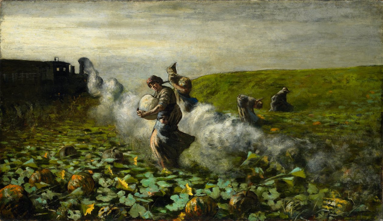 Pumpaskörden av Giovanni Segantini