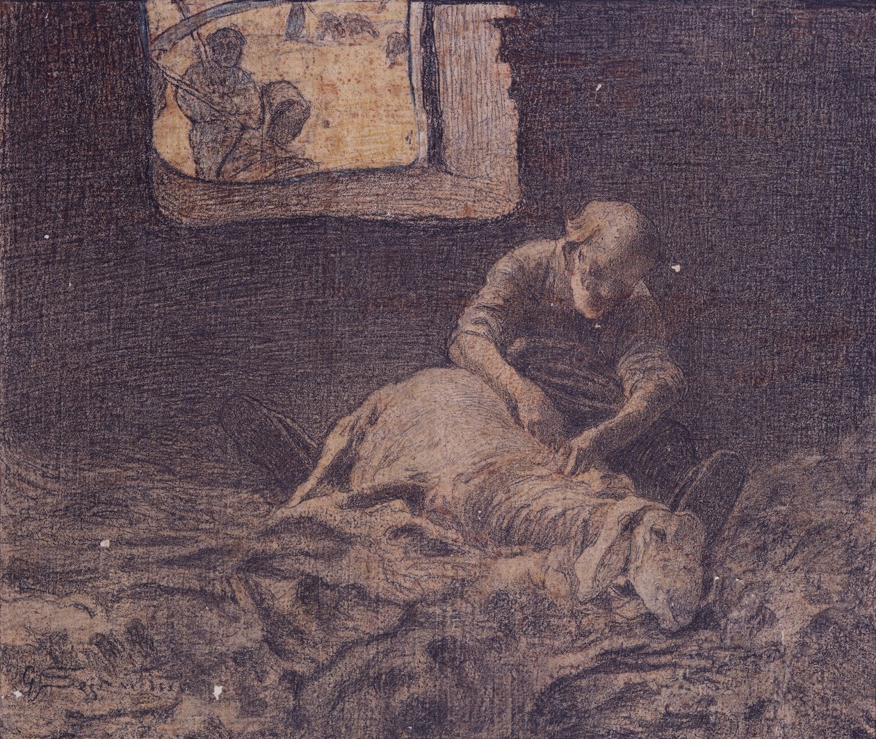 Fårklipparen av Giovanni Segantini