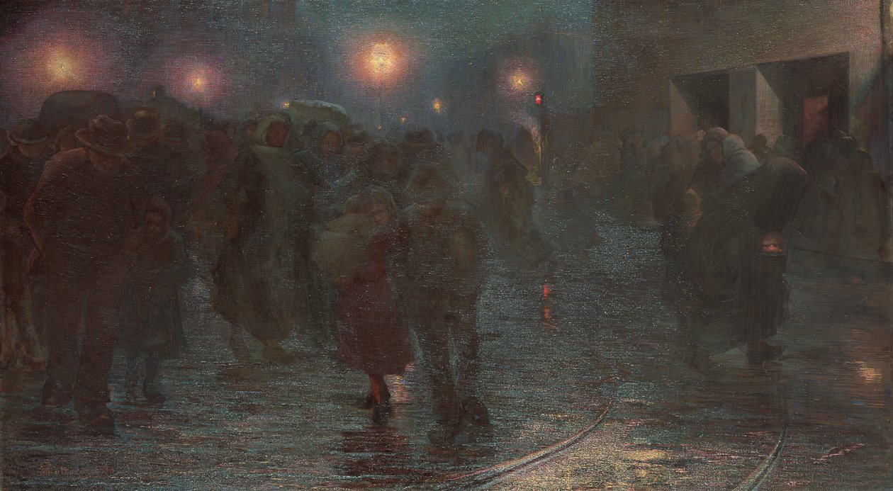 December: The Workers Dawn, 1897 av Giovanni Sottocornola