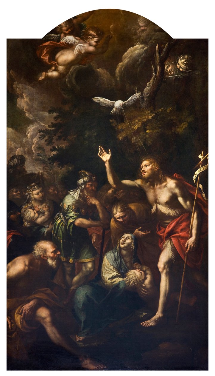 Johannes Döparens predikan (Johannes Döparens predikan) Målning av Giovanni Stefano Doneda dit Il Montalto (1611-1689) 1666 Privatsamling av Giovanni Stefano (1608 89) Danedi
