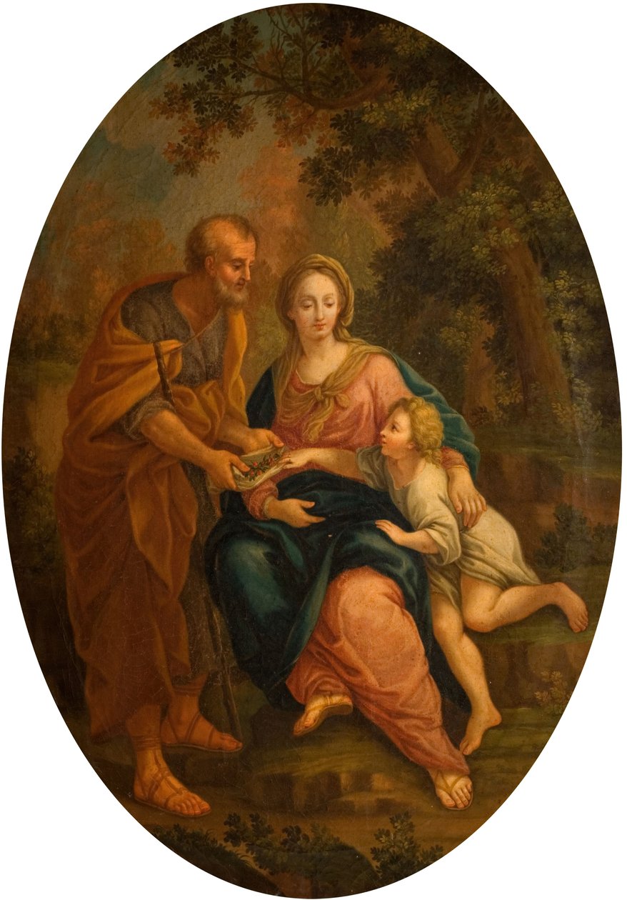 Den heliga familjen, 1720. av Giovanni Stefano Robatto