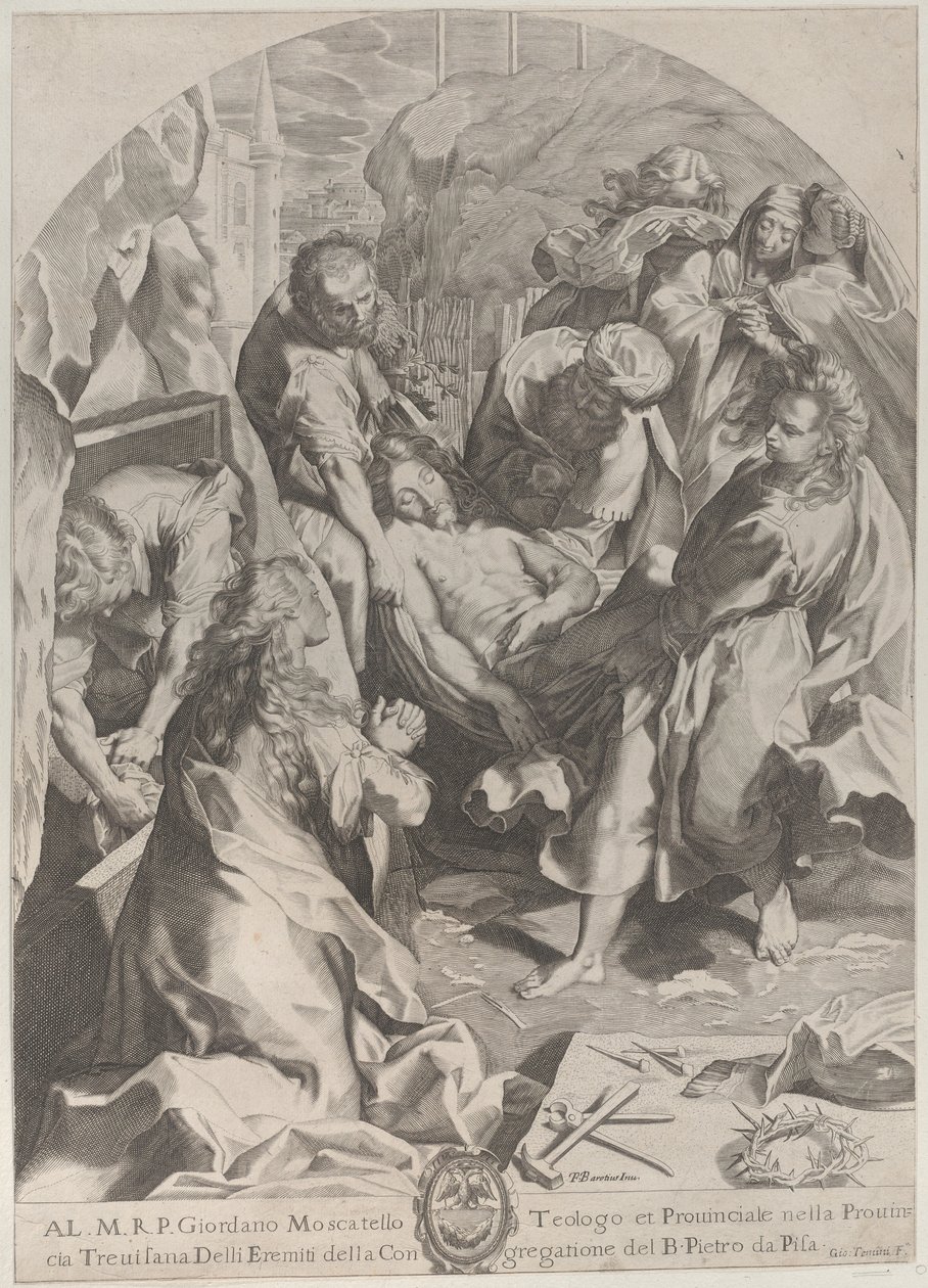 Gravläggningen, ca. 1622. av Giovanni Temini