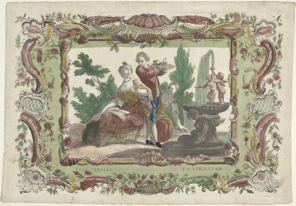 Om vuxen ålder Den virila åldern / La virilitad (titel på objekt) av Giovanni Volpato