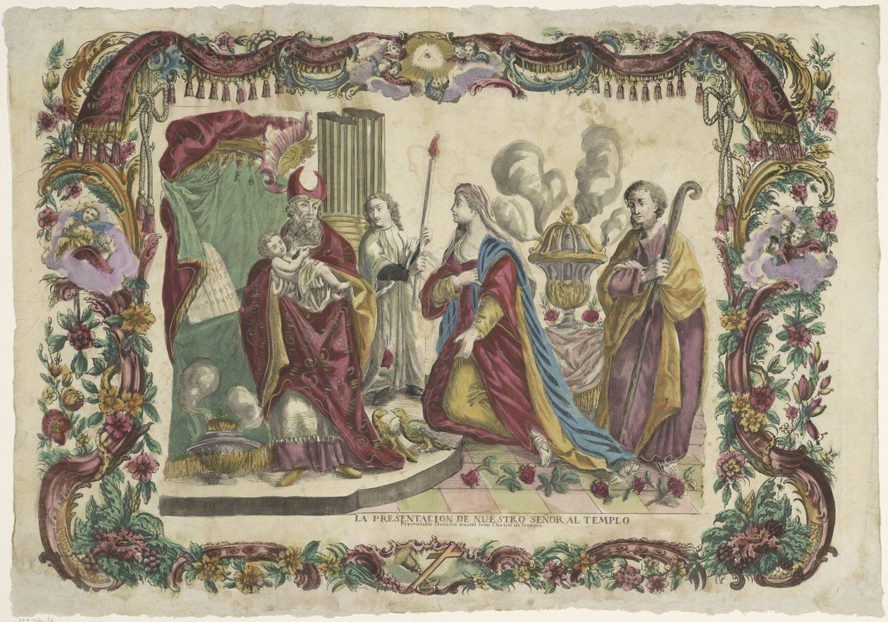 Presentation van Christus i templet Presentationen av vår Herre till templet / Presentatio Domini nostri Jesu Christi i templet (titel på objektet) av Giovanni Volpato