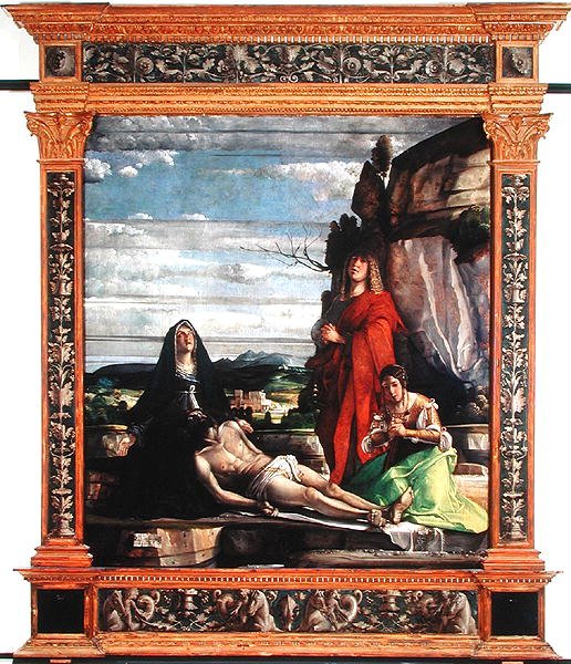 The Deposition, ca 1490-1537 (tempera på panel) av Giovanni c.1465 153537 Buonconsiglio