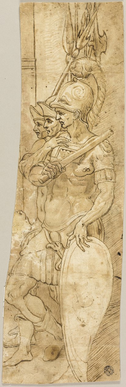 Tre romerska soldater av Giovanni da Bologna