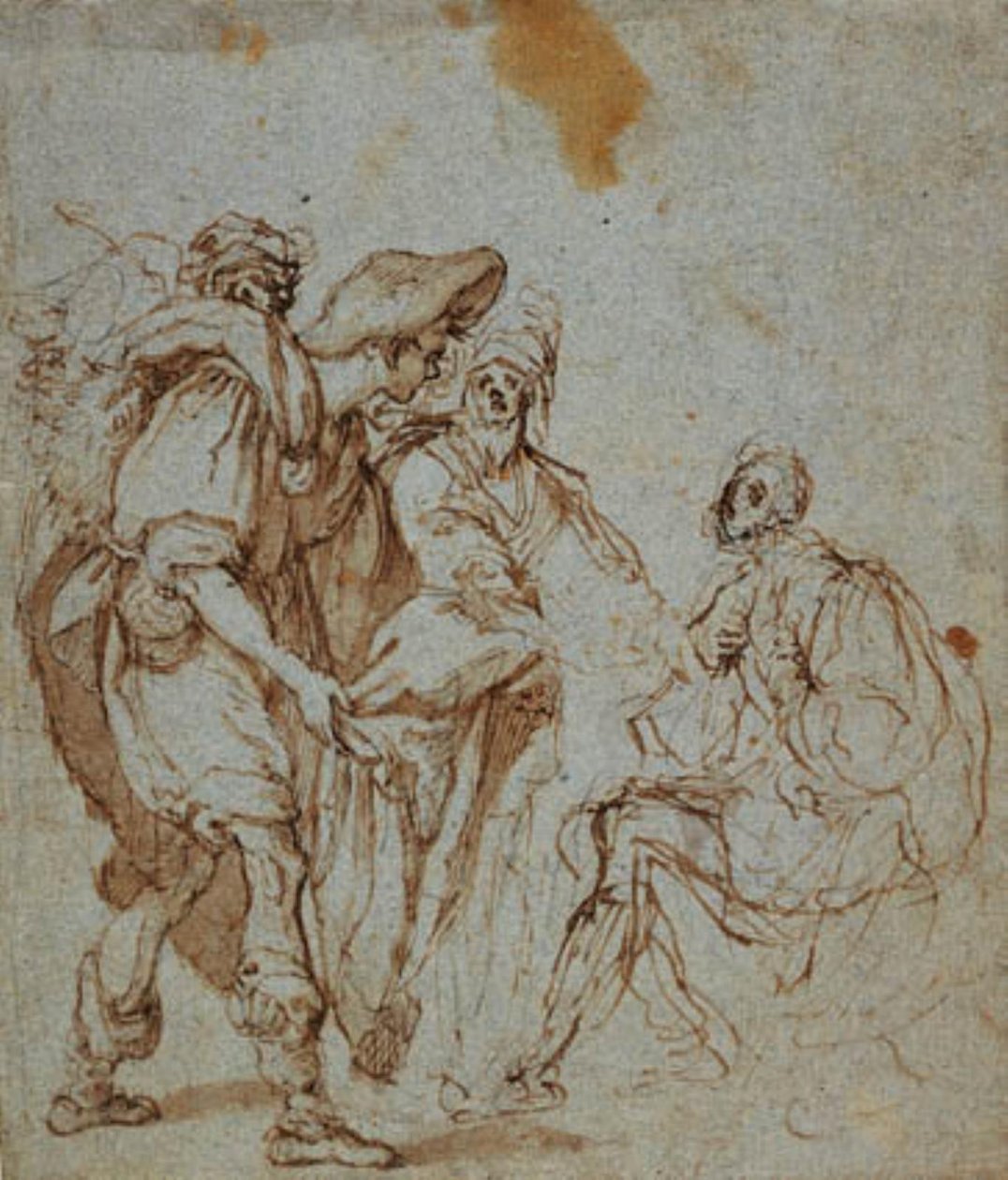 Josefs bröder visar sin blodiga kappa för Jakob av Giovanni da San Giovanni