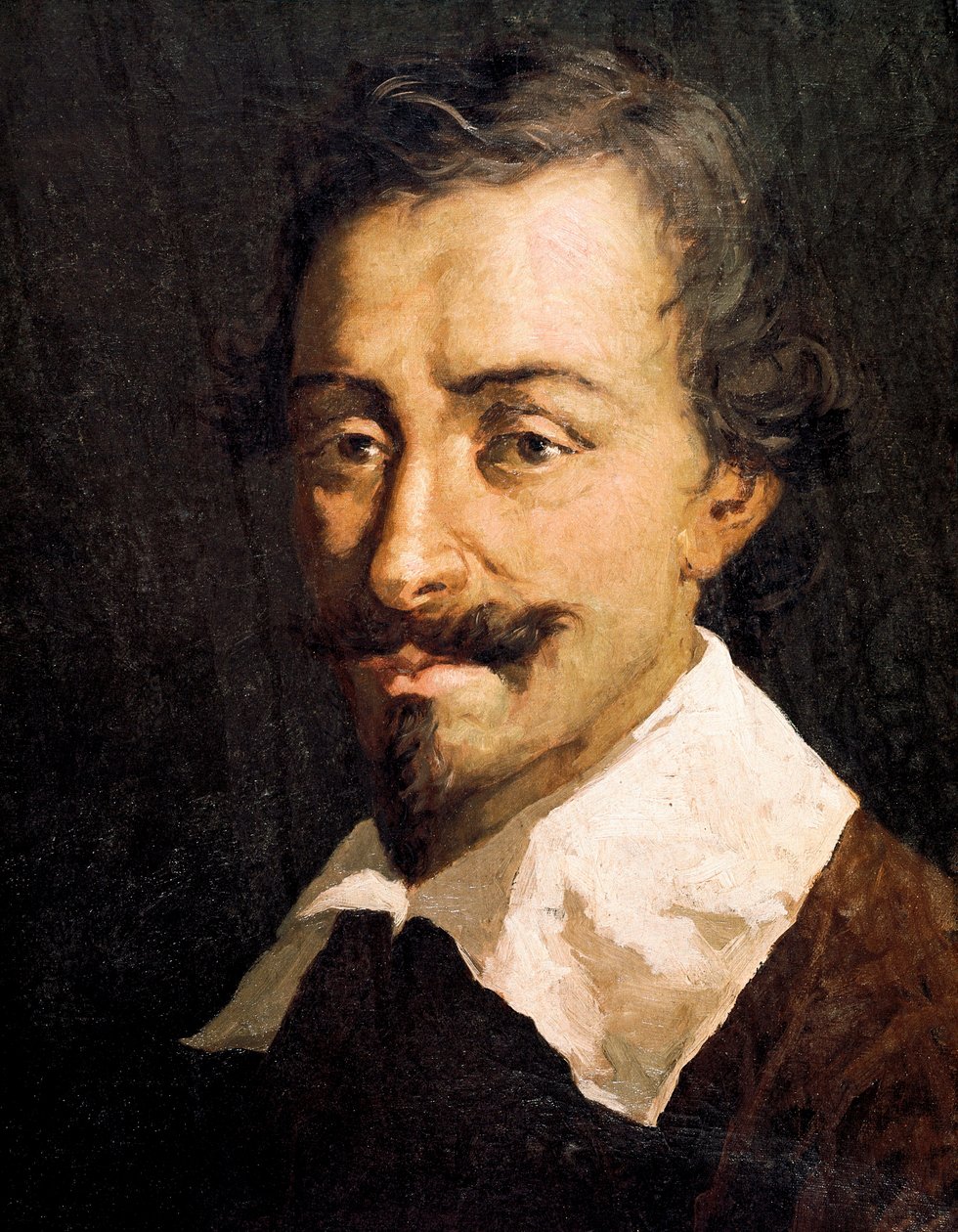 Porträtt av den belgiske kompositören och teoretikern Johannes Tinctoris, detalj av Giovanni da Udine (after)