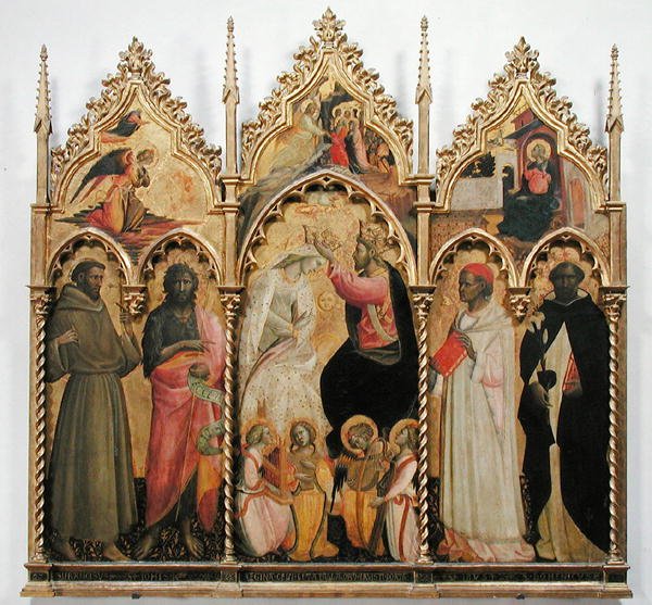 Jungfruns kröning med heliga, ca 1420 (tempera på panel) av Giovanni dal Ponte