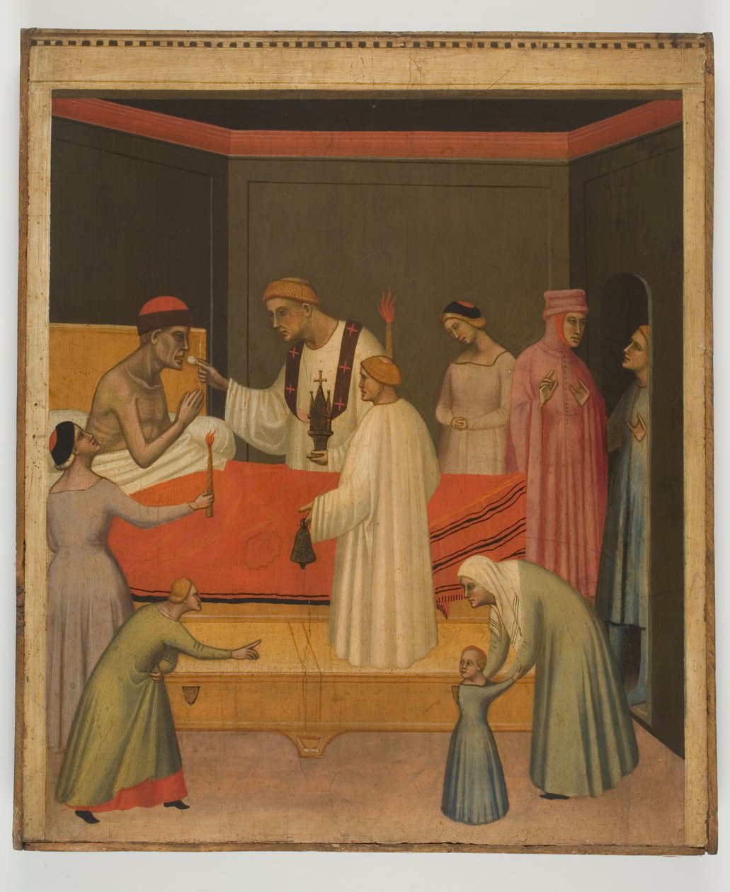 Communion of the Sick, ca 1360 (tempera på panel) av Giovanni del Biondo dal Casentino