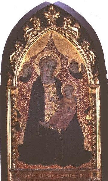 Ödmjukhetens Madonna (tempera på panel) av Giovanni di Bartolomeo Cristiani