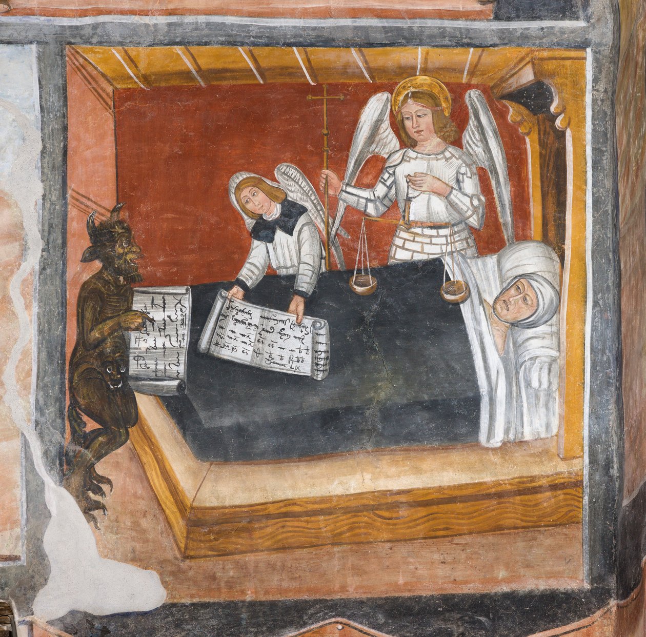 Själens dom på dödsbädden av Giovanni di Cherasco Botoneri
