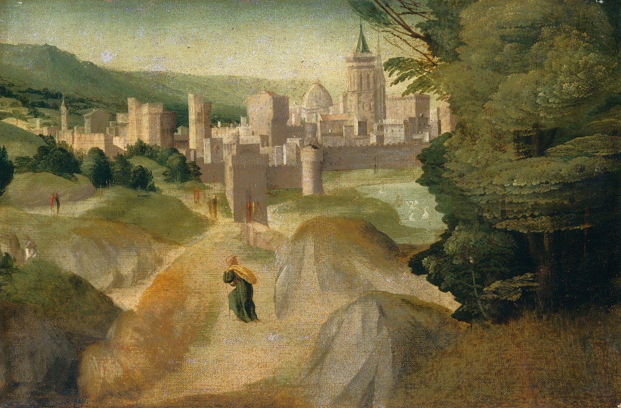 Scener från en legend, förmodligen ca. 15151520. av Giovanni di Lorenzo Larciani