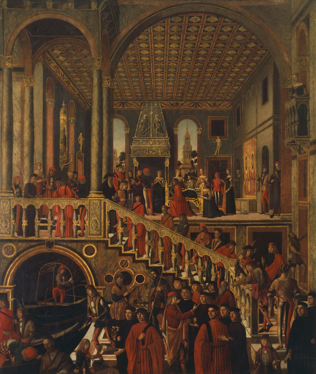 Mirakulös helande av dotter till Benvegnudo av Giovanni di Niccolo Mansueti