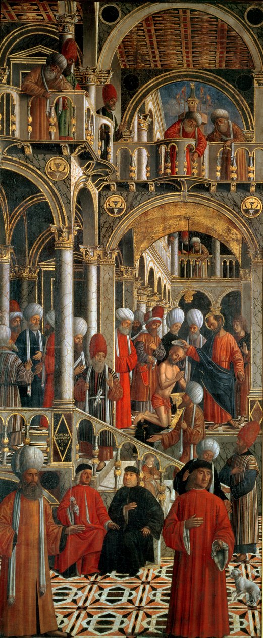 Dop av Sankt Anianus av Sankt Markus, c.1524 av Giovanni di Niccolo Mansueti