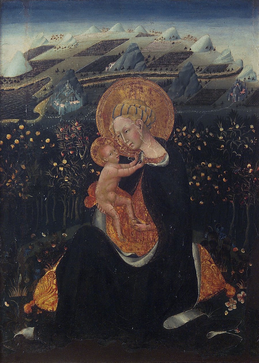 Ödmjukhetens madonna av Giovanni di Paolo