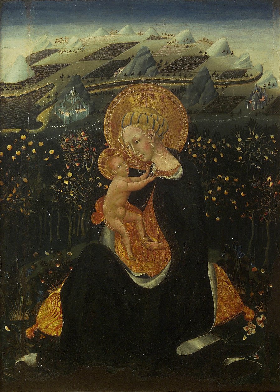Ödmjukhetens madonna av Giovanni di Paolo
