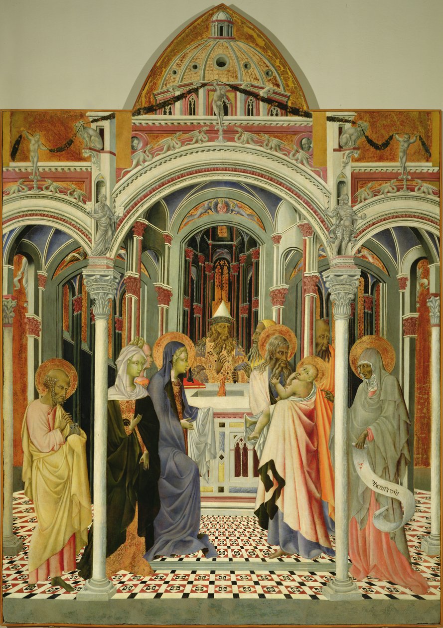 Presentation av Jesus i templet, efter 1445 av Giovanni di Paolo