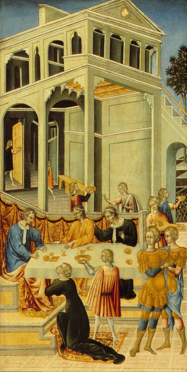 Salome ber Herodes om Johannes Döparens huvud av Giovanni di Paolo
