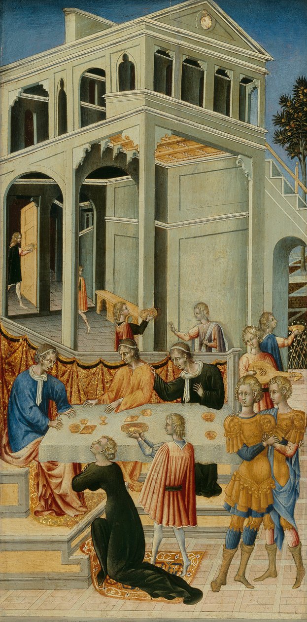 Salome ber Herodes om Johannes Döparens huvud av Giovanni di Paolo