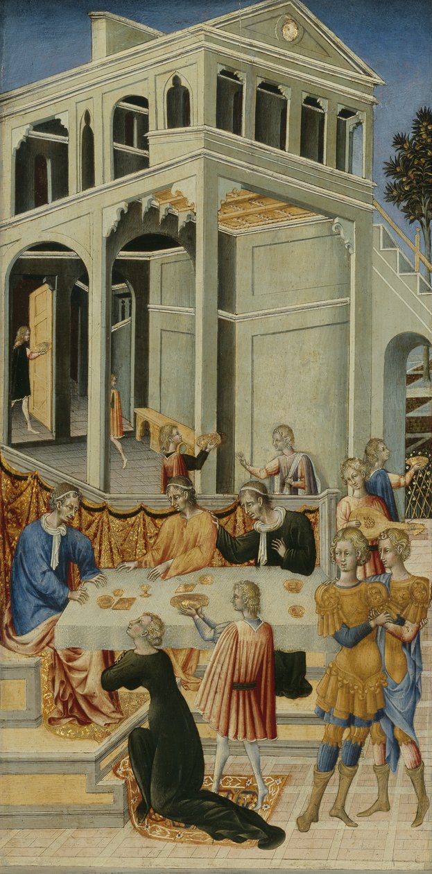 Salome ber Herodes om Johannes Döparens huvud av Giovanni di Paolo