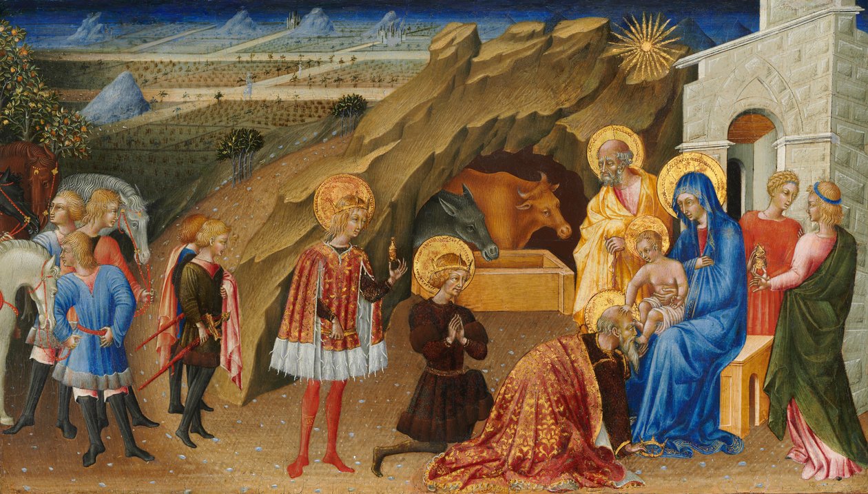 Tillbedjan av Magi av Giovanni di Paolo