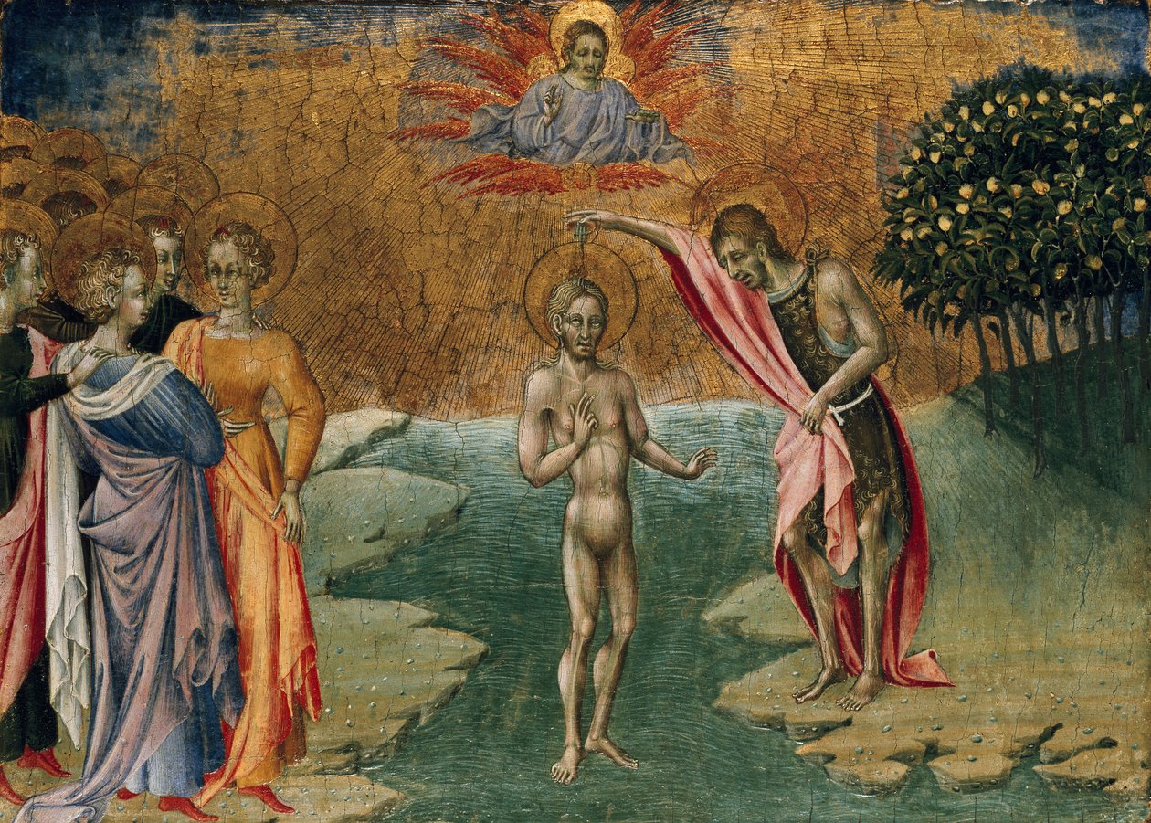 Kristi dop, c1460 av Giovanni di Paolo