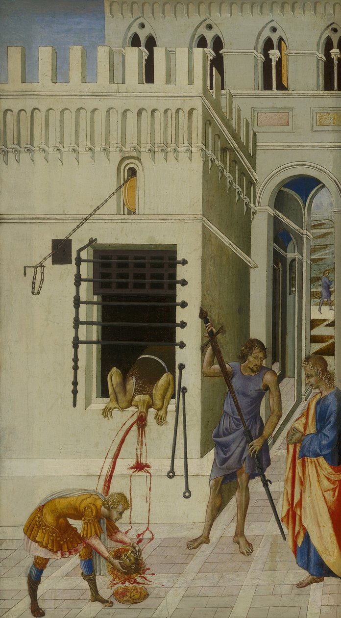 Halshuggningen av Johannes Döparen av Giovanni di Paolo