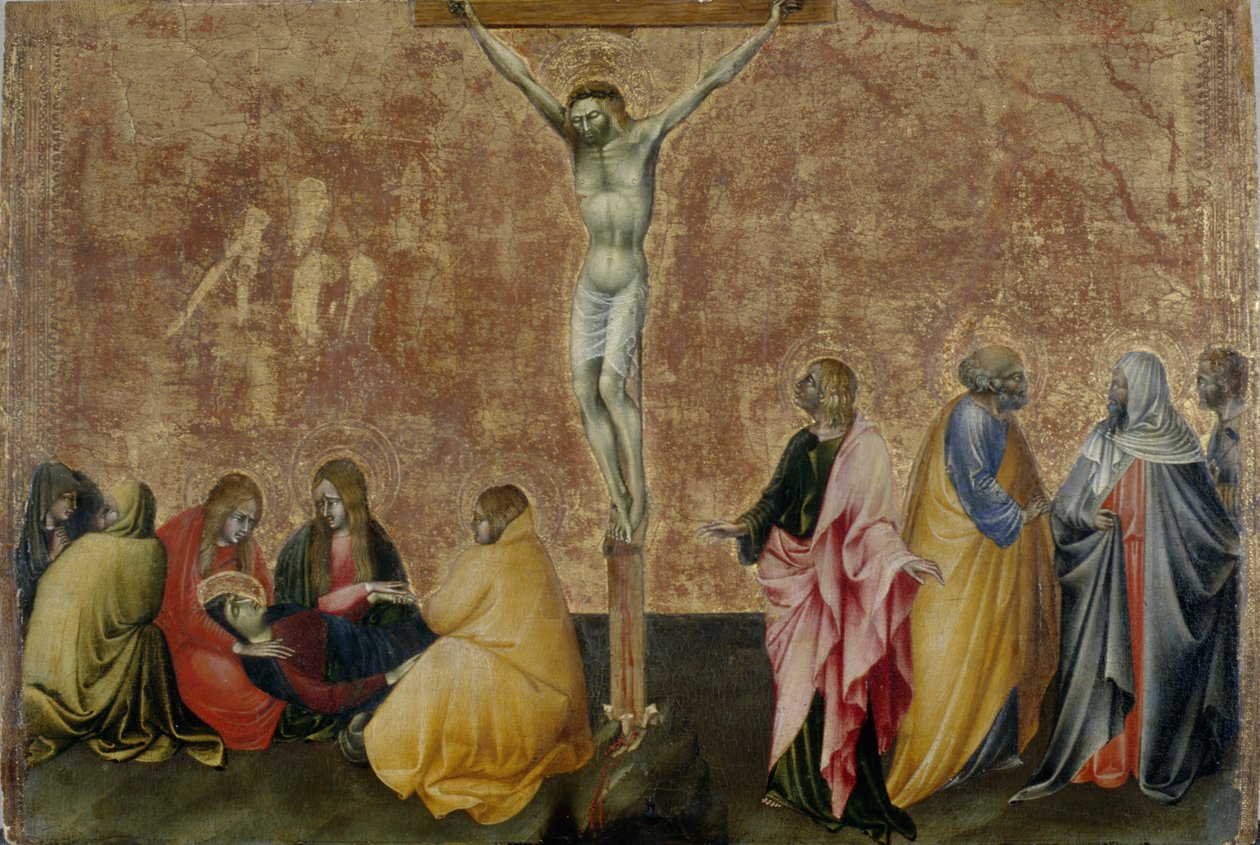 The Crucifixion of Christ, c.1445 (tempera på poppelträ) av Giovanni di Paolo di Grazia