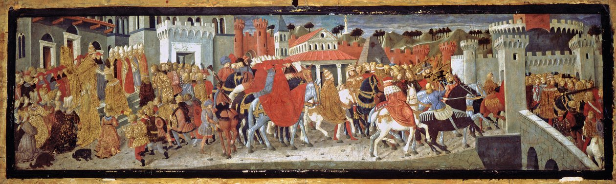 Fredrik III och Leonora av Portugal i Rom, 1452 av Giovanni di Ser Giovanni,