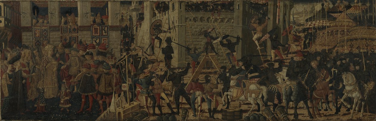 Belägring av Kartago och kontinenten av Scipio, c.1460 av Giovanni the younger Guidi