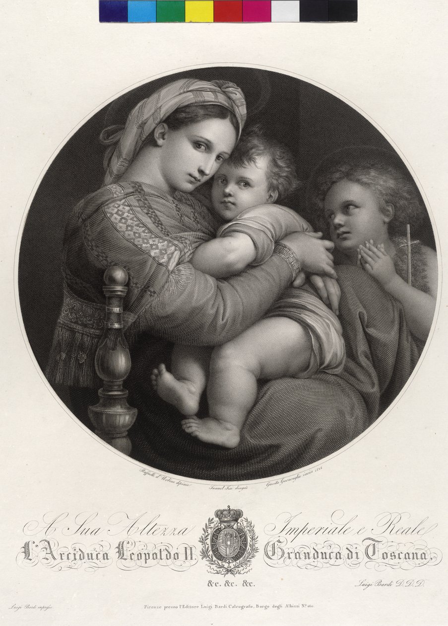Maria med barnet - Madonna della Sedia av Giovita Garavaglia