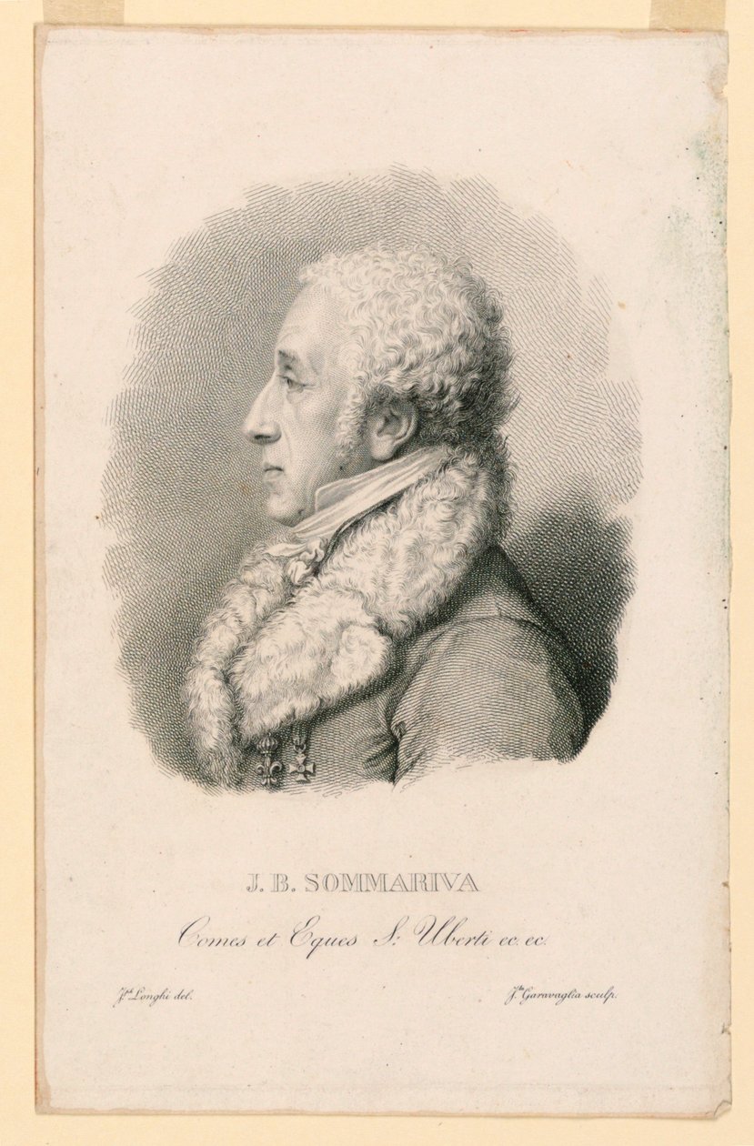 Porträtt av J. B. Sommariva (1760-1826) av Giovita Garavaglia