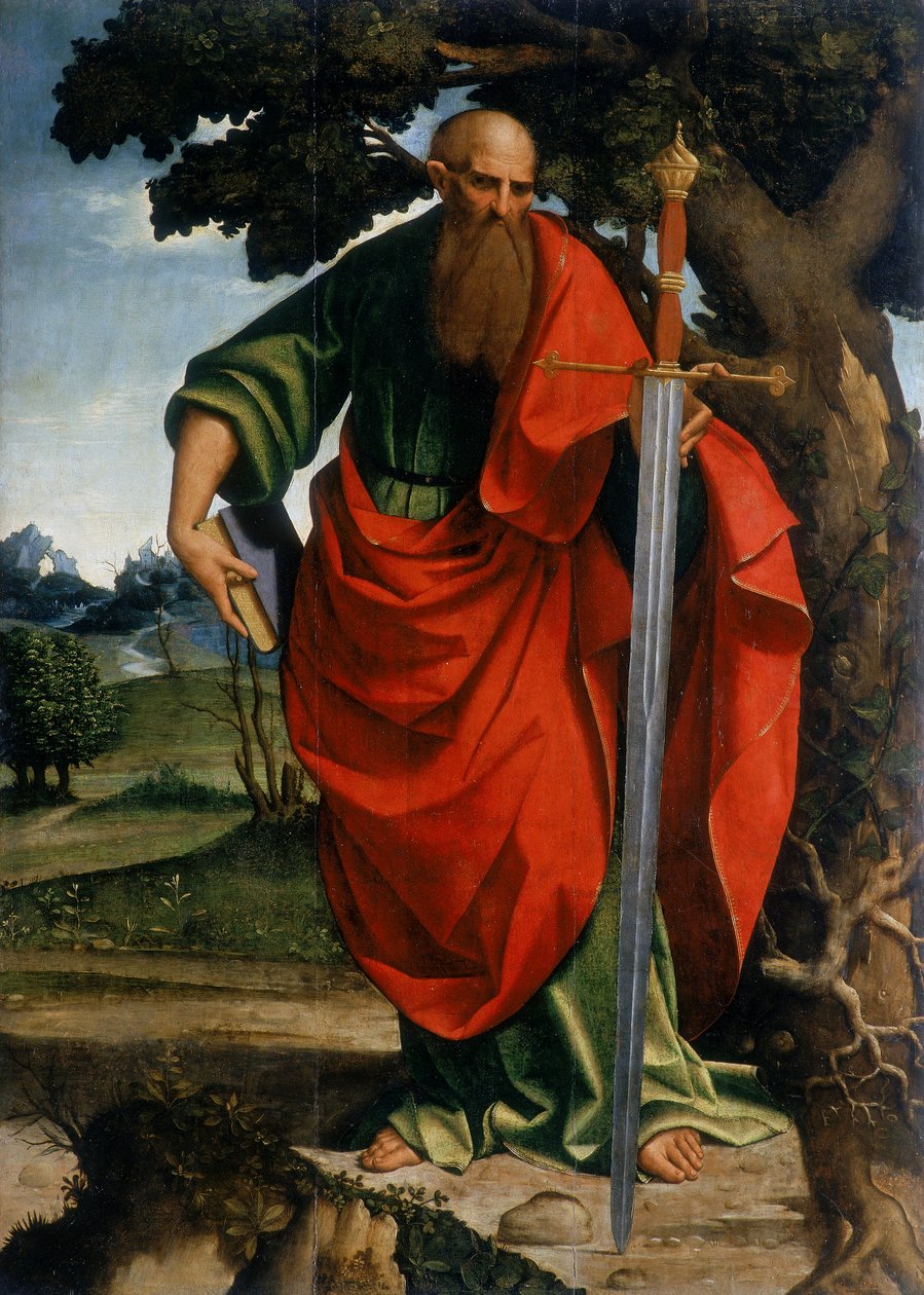Sankt Paul, ca. 1500-24 Sverige av Girolamo Alibrando