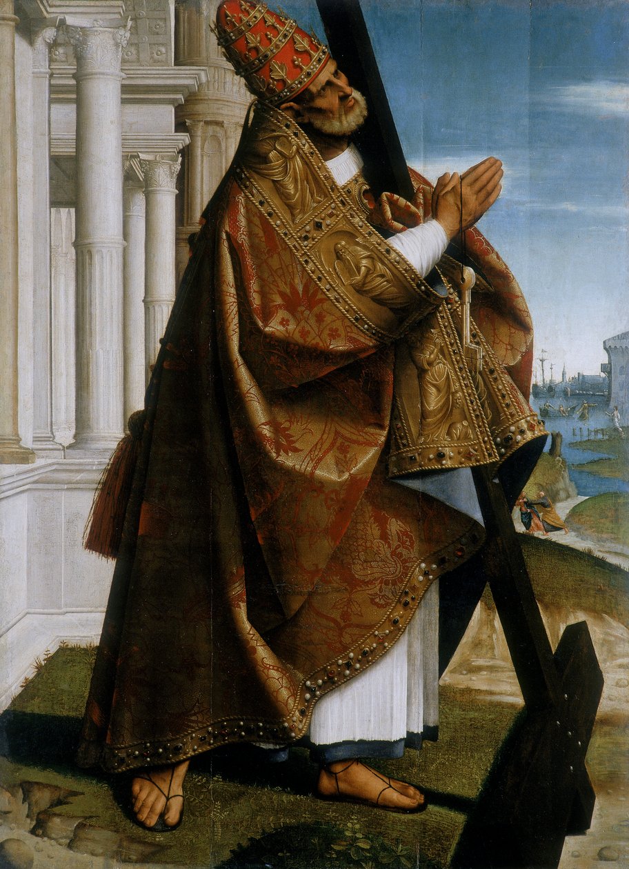 Sankt Peter, ca 1500-24 av Girolamo Alibrando