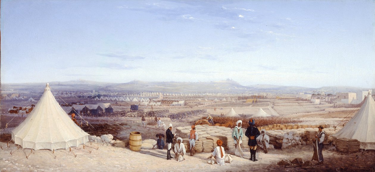 Indiskt kavalleriläger, Malta, 1878 av Girolamo Gianni