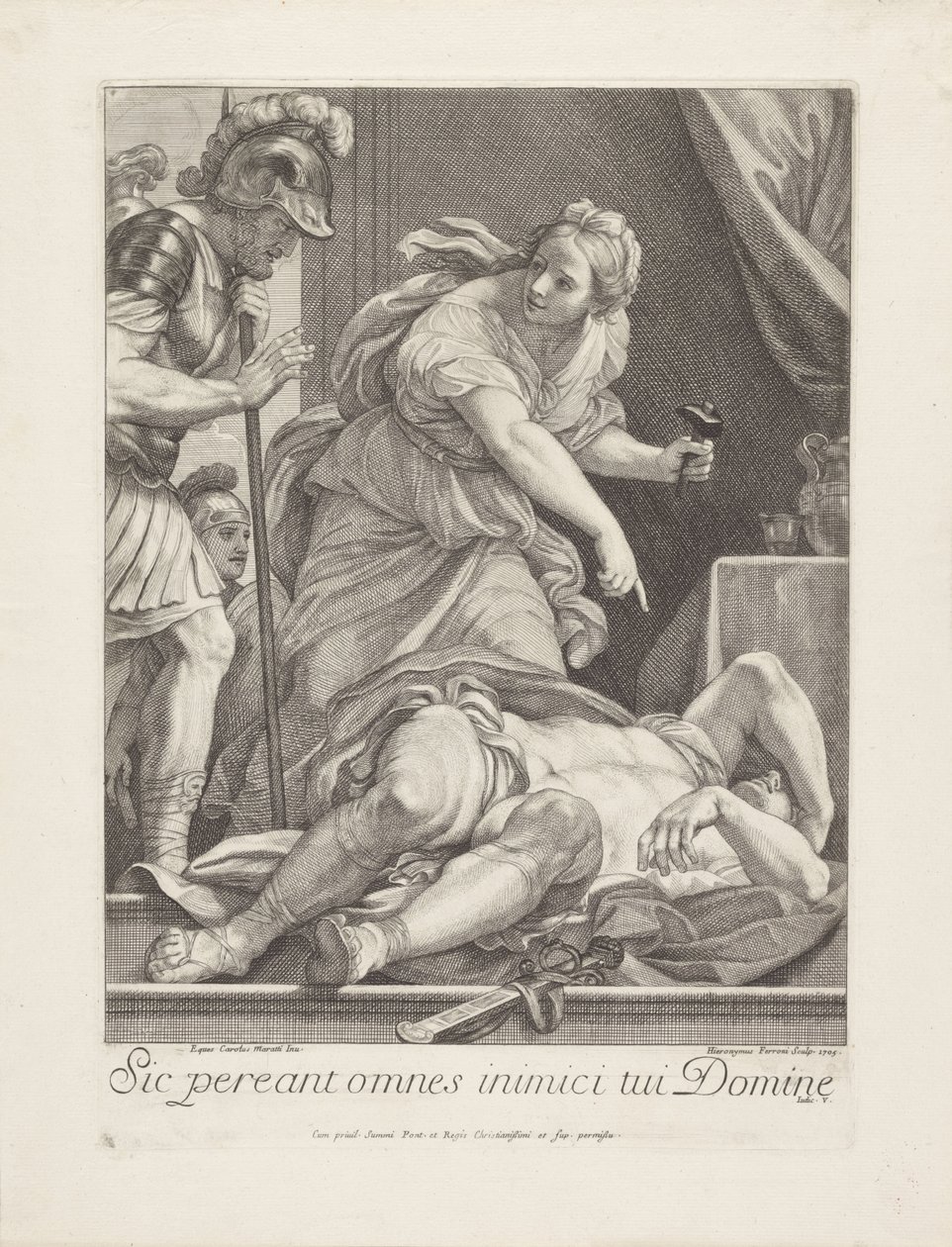 Jael visar Barak den dödade Sisera av Girolamo Ferroni
