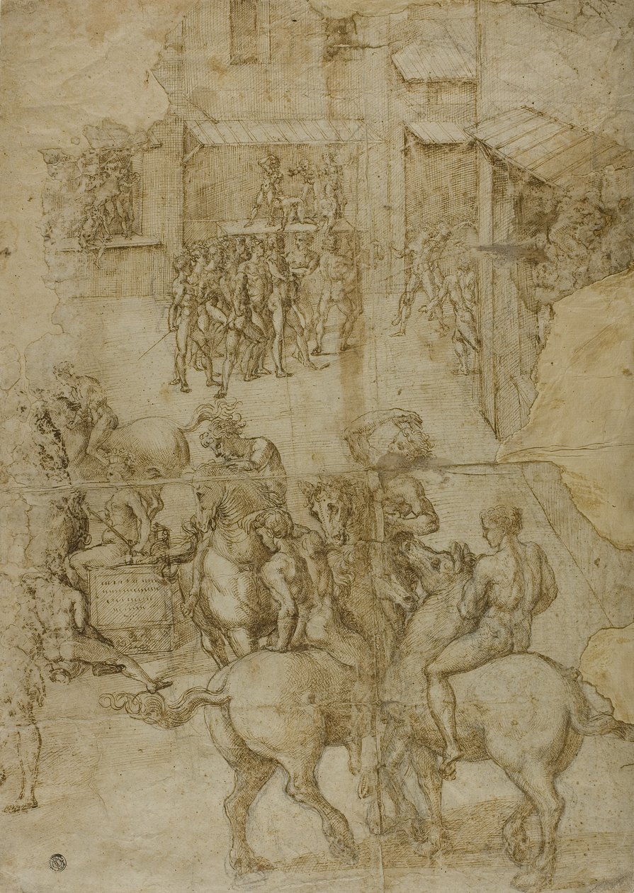 Mytologisk tävling, 1528-29 av Girolamo Genga