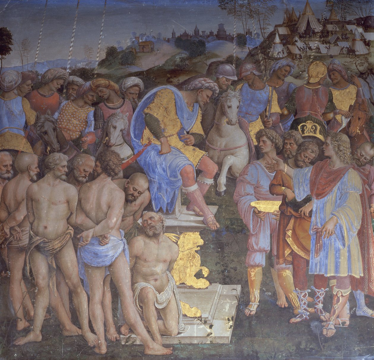 Inlösen av fångar (fresk) av Girolamo Genga