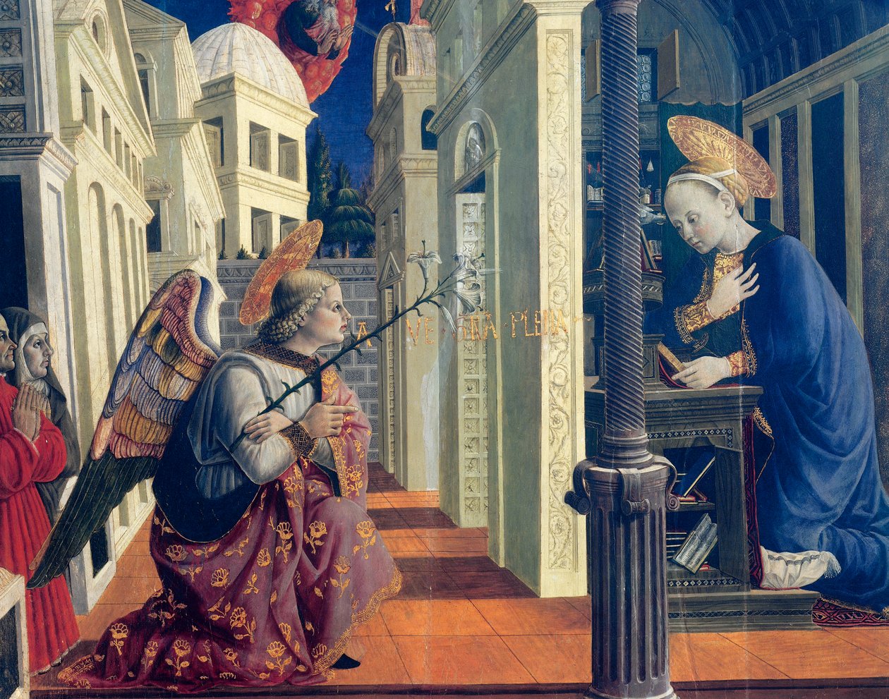 Bebådelse av Girolamo di Giovanni från Camerino (ca 1449-1473), detalj, ca 1460 av Girolamo Giovanni