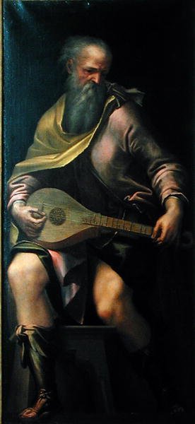 Lutspelare, ca 1562 av Girolamo Mazzola Bedoli