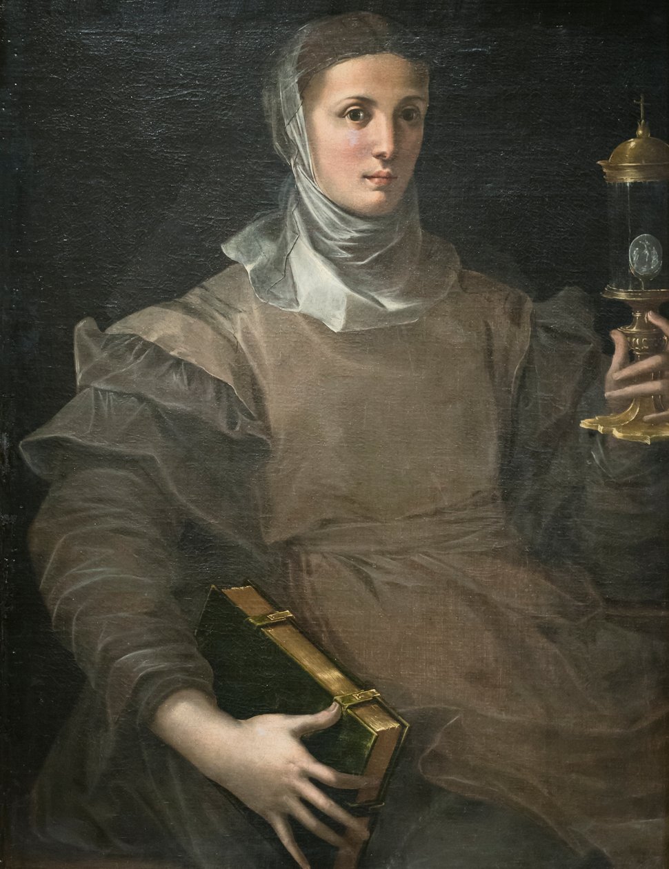 St Clare av Girolamo Mazzola Bedoli