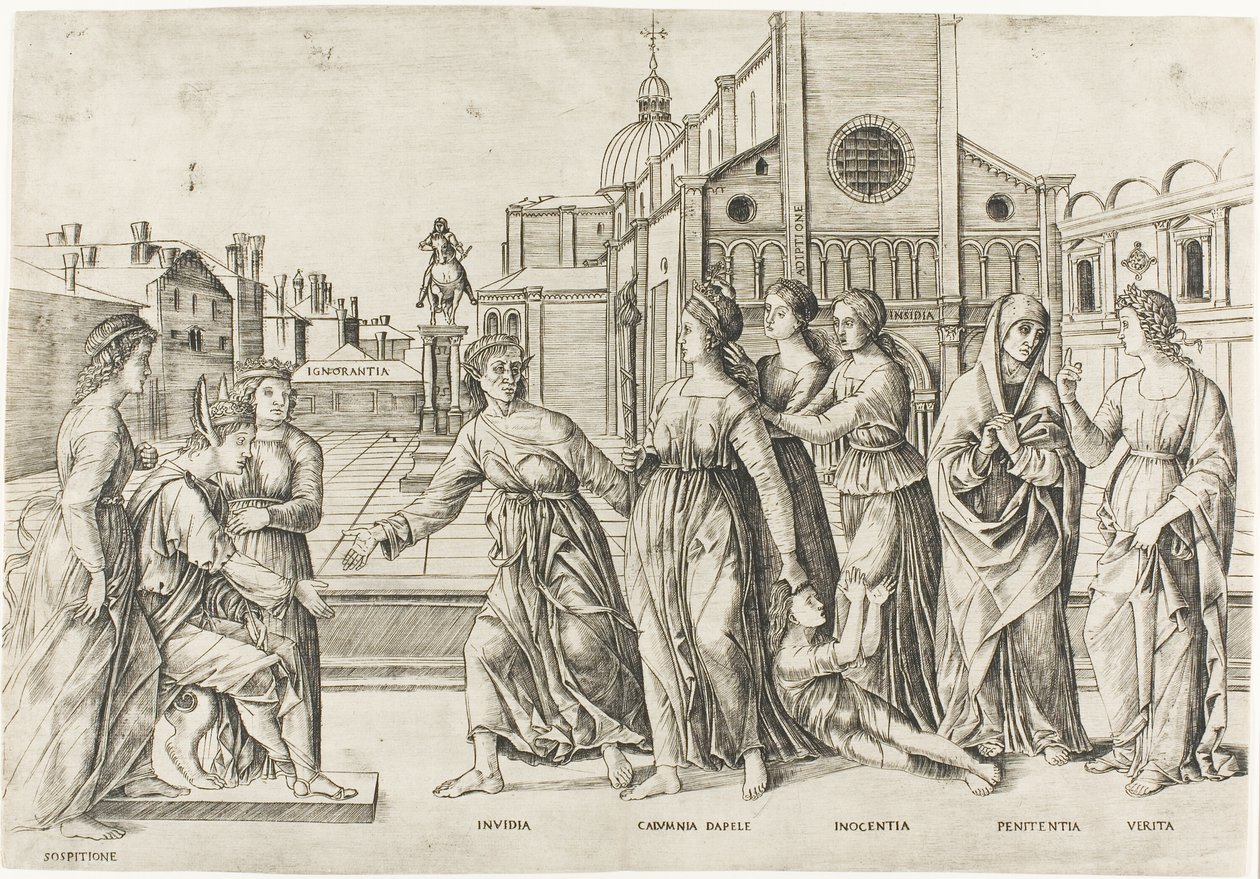 Apelles förtal av Girolamo Mocetto