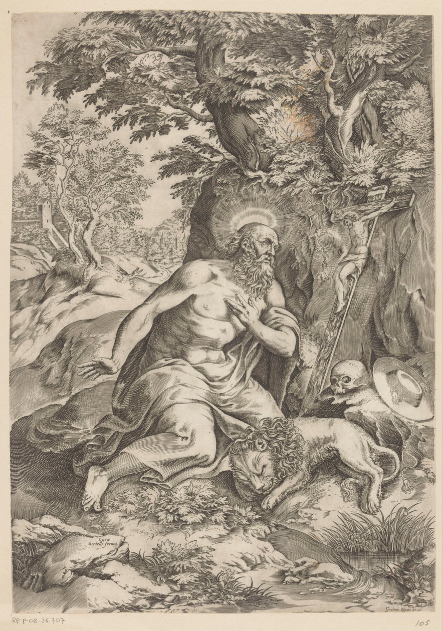 Sankt Jerome av Girolamo Olgiati