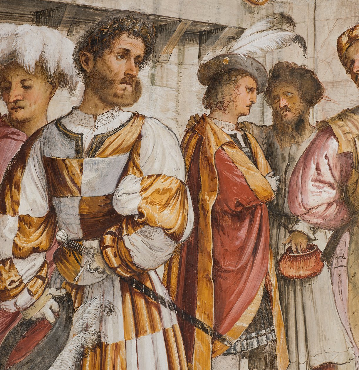 Central Nave, Fifth South Span, Kristus framför Pilatus, Girolamo Romanino av Girolamo Romanino
