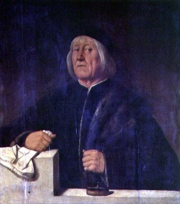 Porträtt av Theophile Folengo (panel) av Girolamo Romanino