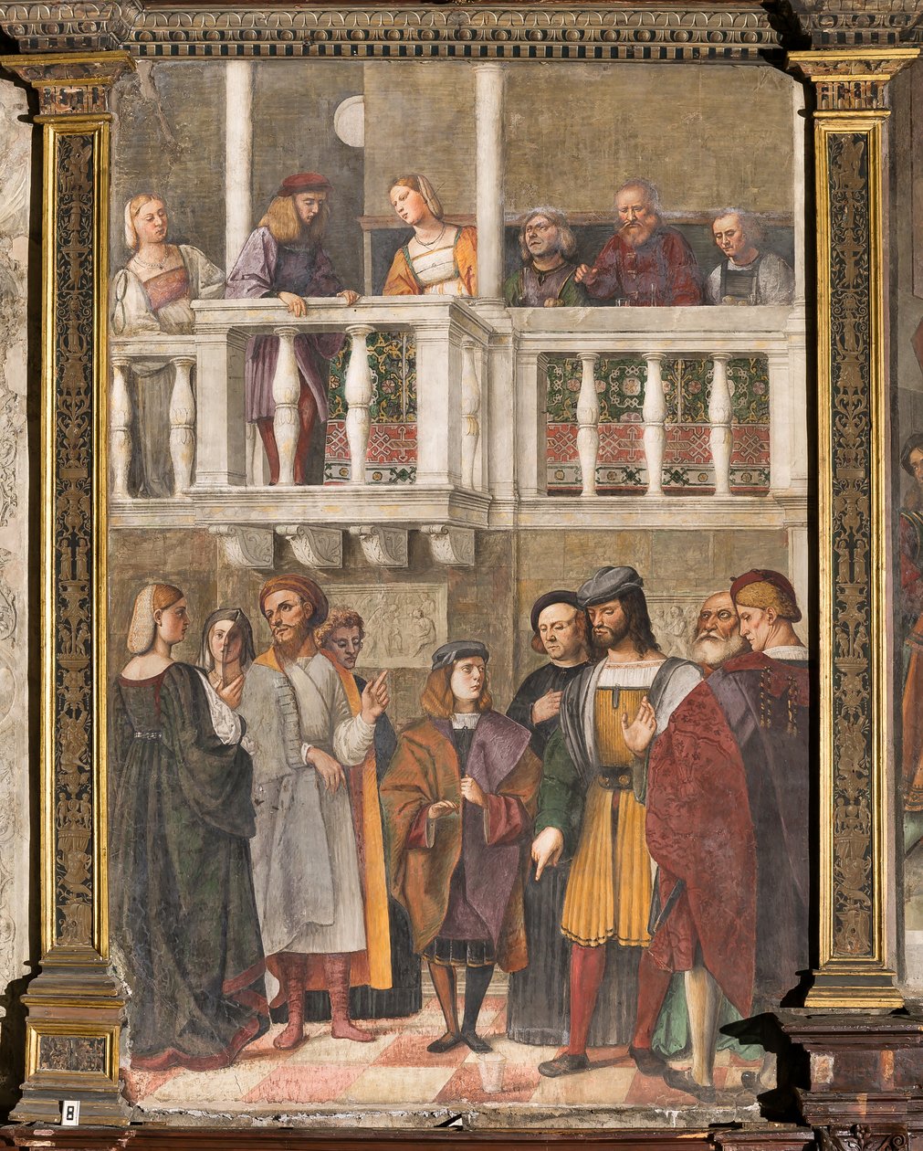 The Miracle of the Glass, School of the Saint, Basilica of St Anthony (basilica of the Saint), Padua, Italien av Girolamo Tessari